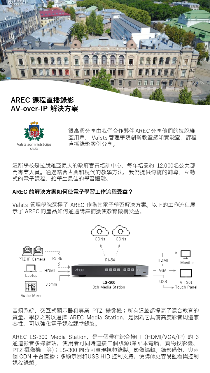 AREC AV over IP for lecture capture 中_01