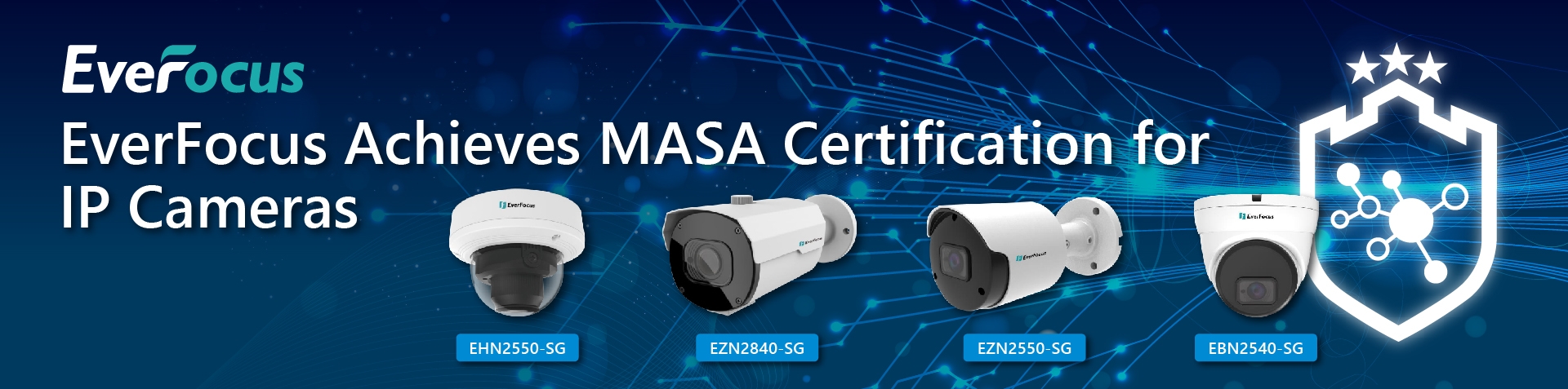 EverFocus IP Cameras Secure MASA Cybersecurity Certification, Setting a New Standard for Safety